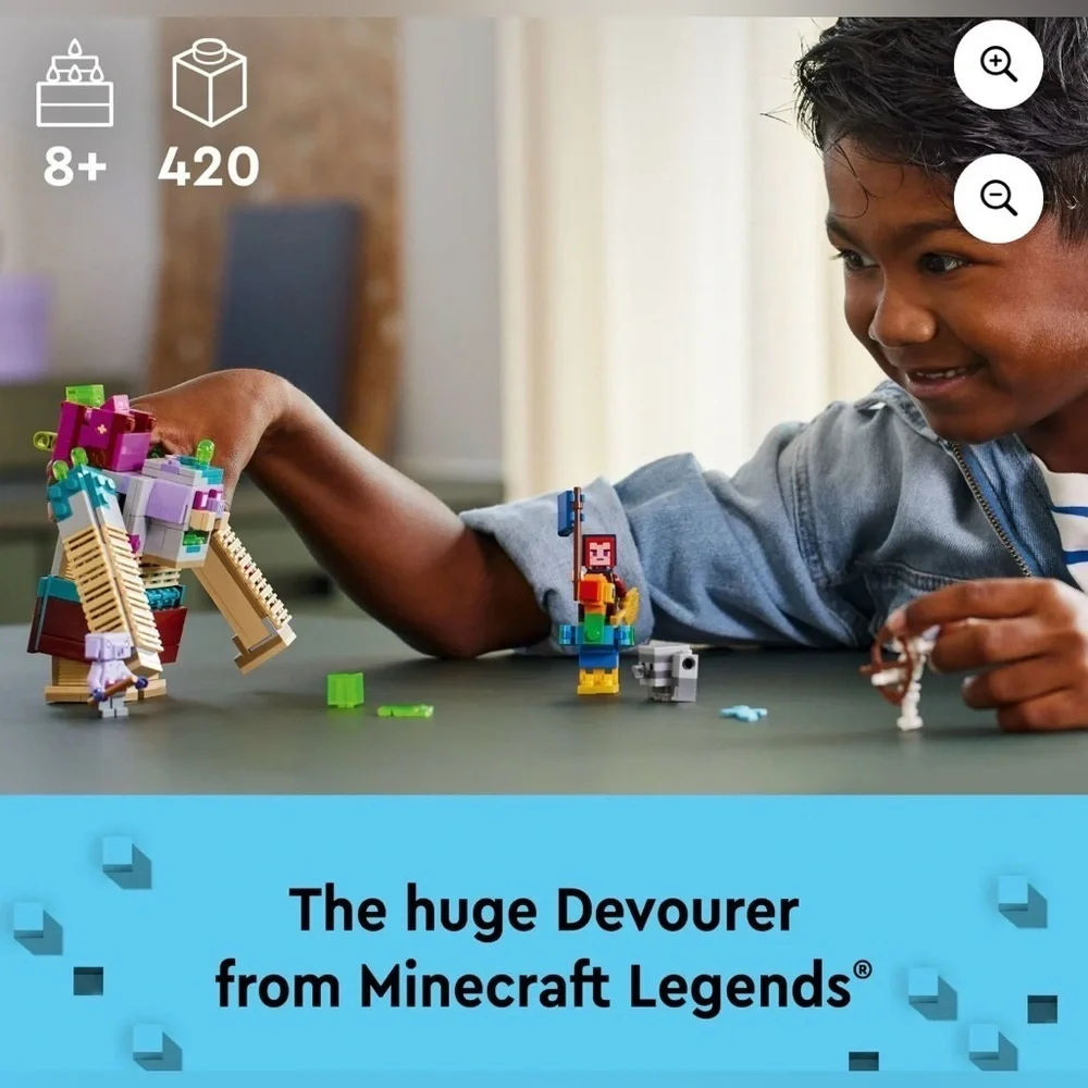 LEGO Minecraft Legends The Devourer Showdown Adventure Set, Minecraft Toy